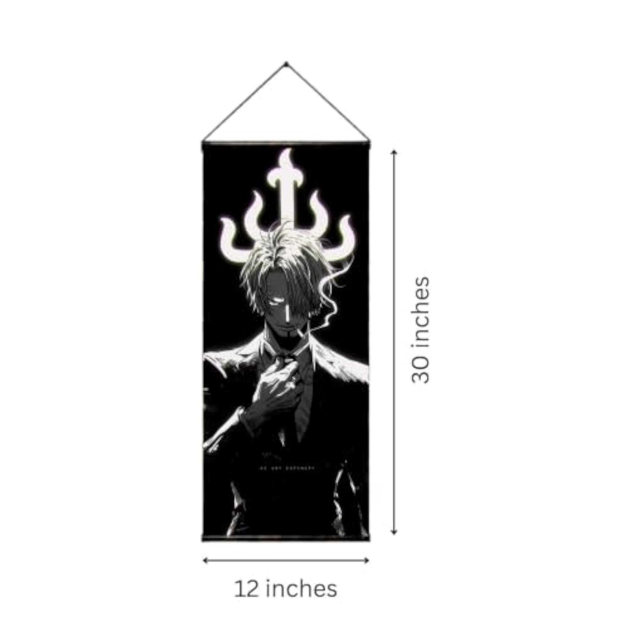 Anime Sanji One Piece NOIR SERIES Wall Scroll Poster