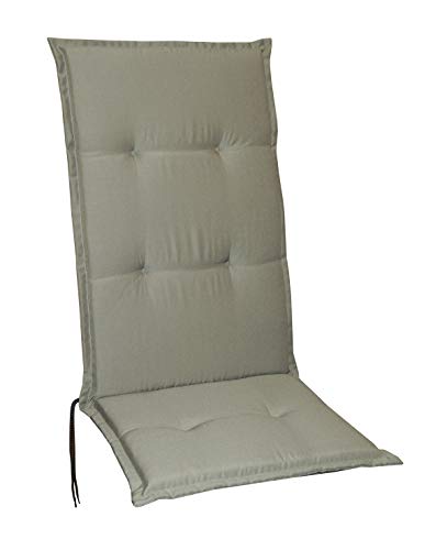 Schwar Textilien Coussins pour chaise de jardin - Coussins pour chaise à dossier haut - 5 couleurs (taupe)