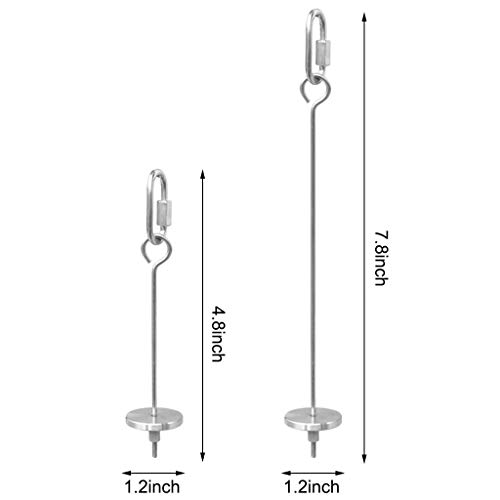 Wpmlady Bird Food Holder, Bird Feeders, Stainless Steel Parrot Fruit Vegetable Stick Holder, Foraging Toy, Bird Treat Skewer, 2 Pack - Thumbnail 3