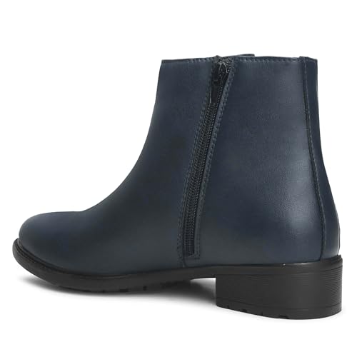 Image of CLOG LONDON Ankle Boots for Women With Side Zipper | Fashionable and Comfortable Boots for Casual and Office Wear