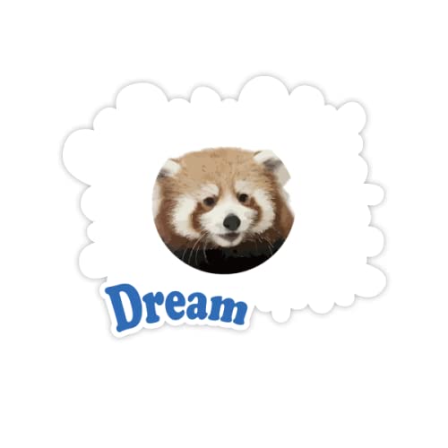 marrone Jungle Civet Cats Lovey Little Adesivi Citazione Sogno Decalcomanie in Vinile