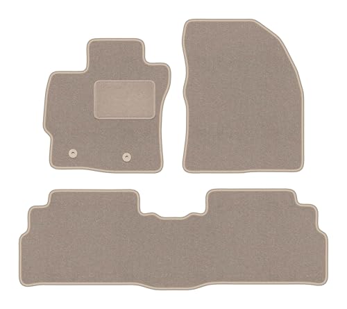 Tapis de Voiture en Velours Beige pour Toyota Verso FL Monospace Style Élégant et Confort