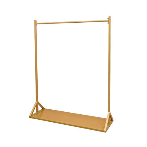 Portant à vêtements doré 150x40x120 cm pour dressing chic