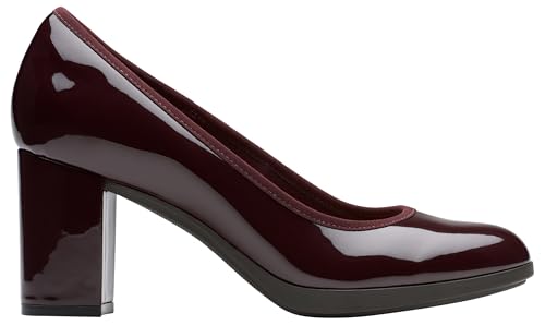 Clarks Bayla Carly, Merlot, para Mujer, Talla 5, Merlot, 38 EU