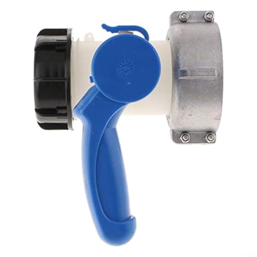 Alanmoship IBC Adattatore serbatoio acqua rubinetto di scarico rubinetto DN40/DN50 raccordo valvola per contenitore pioggia sistema di stoccaggio (DN50 (75 mm))
