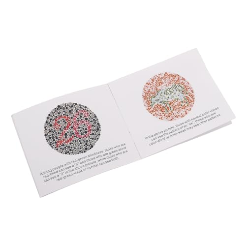 SOLUSTRE Drivers' Vision Chart Book for Boys and Girls English Version Easy to Use Identify Portable Eye Test Chart