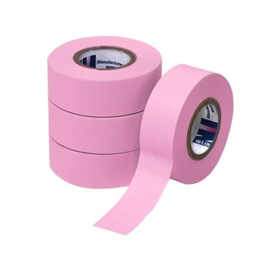 Cole-Parmer Write-On Lab Labeling Tape, Pink, 1.9 cm (3/4 (in)) x 12.8 m (14 yds), 2.54 cm (1 (in)) Core: 4/PK