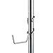 Pole Hooks 5-Pack | Utility Hanger Chrome | Best Solution for Garage Shelving Storage Organization | Use with Metal or Wire Shelves and Racks | Heavy Duty, Easy Installation
