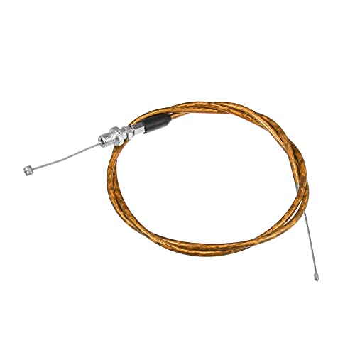 Motoforti 120cm Acelerador Cable Alambre para 50cc-250cc ATV Quad Bicicleta Dorado Tono Cover