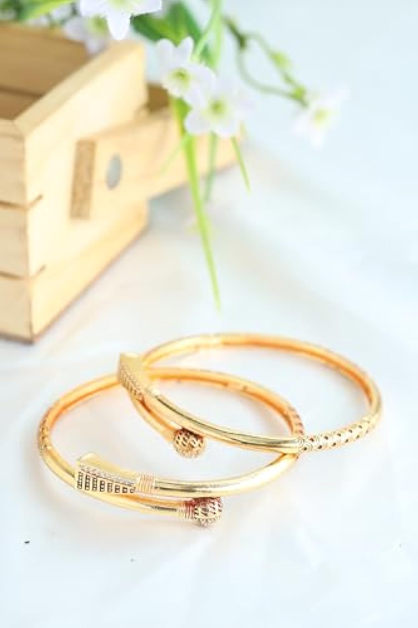 Traditional Plated Bangles Set, Classic Ethnic Jewellery for Weddings