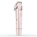 Bikini Trimmer for Women 2 in 1 Dual Head - IPX7 Waterproof Painless Electric Razors for Beauty, Pubic Hair, Face, Legs & Underarms– Portable Cordless Shaver with Fast Charging, Easy Cleaning (Pink)