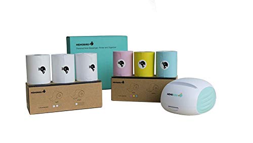 MEMOBIRD North American Bundle: Internet-Enabled Paper Messenger and Note Printer | Color Paper Combo Pack| White Paper Combo Pack (Green)