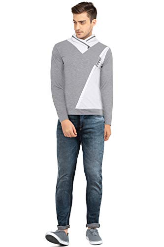 Image of Black Collection Men's Plain Slim Fit Full Sleeve T-Shirt