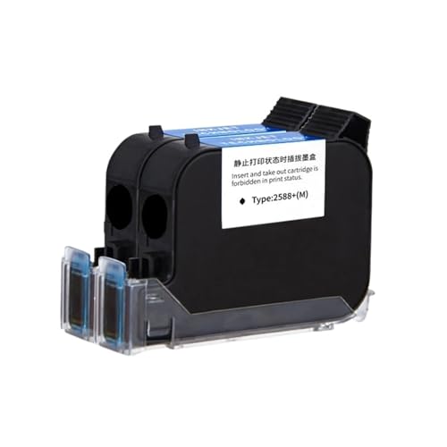Cadfghjk 1 Uds 2588 Cartucho De Tinta Recargable, TIJ De 12,7mm Y Tinta Solvente For Impresora De Inyección De Tinta Portátil, Cartucho De Tinta Sin Cifrar De Secado Rápido IQ800(1PK Red)