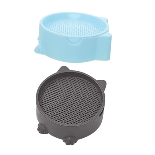 BAZEITFLOW 2個猫草栽培キット 室内用水耕栽培プター 小型プラスチック製キャ
