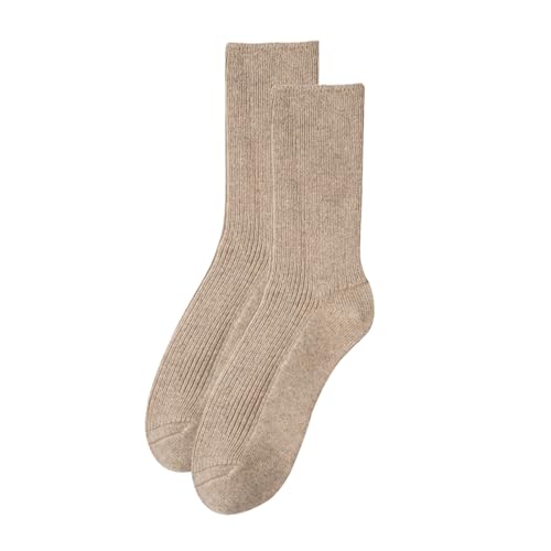 Image of MELUSA Wool Cashmere Socks for Women, Super Soft Warm Cozy Winter Gift Crew Socks