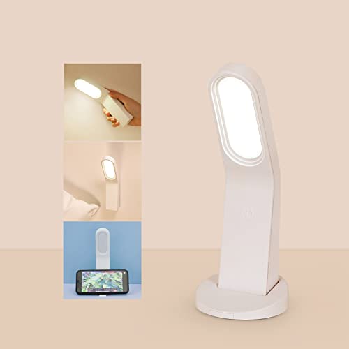 Lampe de Bureau LED, Lampe de Chevet Dimmable, 10 Niveaux de Luminosité, Flexible Contrôle Tactile Protection des Yeux, Lampe de Bureau Avec Port USB, Applique design magnétique Cover