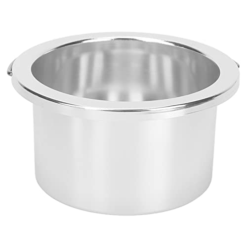 Bamjour Revestimiento de Cera, Calentador de Cera Plateado de Aleación de Aluminio de 100 Mm, Interior Antiadherente y Conductor de Calor para Máquina Removedora