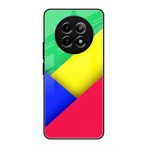 Image of SmashItUp Multicolour | Pattern | Abstract Designer Printed TPU Metal Case Mobile Back Cover for Realme 12x / Realme 12 / Realme 13 / Realme C65 / Narzo 70x (5G)
