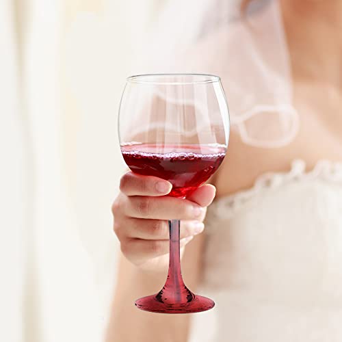 Discount Promos Premiere Wedding Wine Glasses 20.5 Oz. Set Of 12, Bulk Pack - Restaurant Glassware, Perfect For Red Wine Or White Wine - Red #TOP6