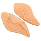 [LIOOBO] 派对小精灵耳朵 コスプレ用軽量フェアリー耳 尖った柔らかい素材 男女兼用 ハロウィン クリスマス 仮装パーティー向けアクセサリー