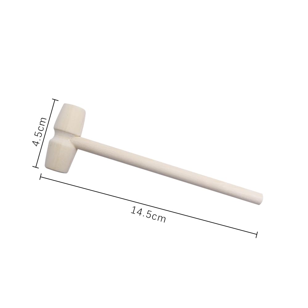 10 Mini martillos de Madera, mazo para Hacer postres, Herramienta para Hacer Manualidades