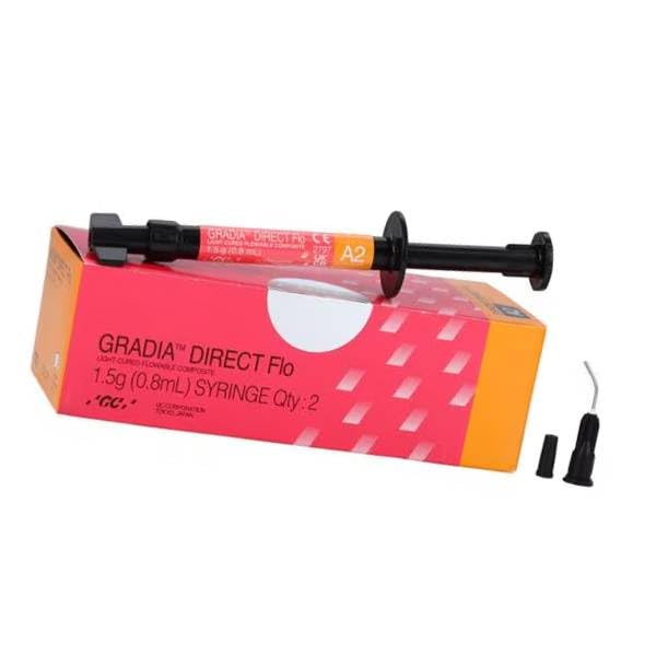 GC 002279 Gradia Direct Flo Flowable Composite Restorative Syringe A2 1.5 Gm