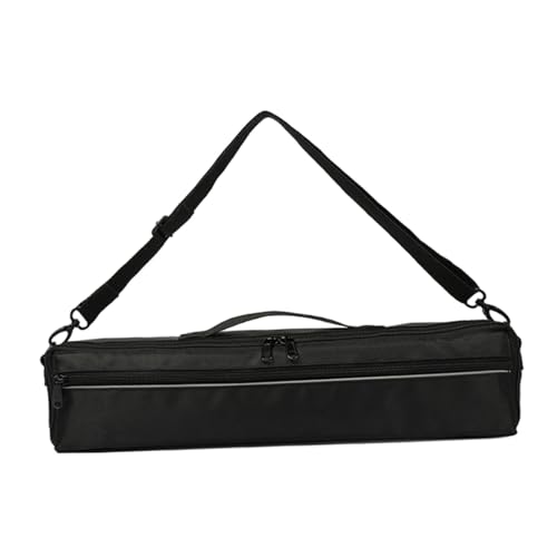 Milageto Bolsa Portátil para Flauta Transversal com 16 Furos, Acolchoada E com Alça de Ombro.