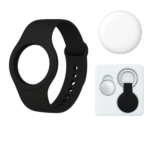 Ensemble Tracker Bluetooth – Localisateur avec Bracelet & Porte-Clés de Sécurité étanche – Idéal pour Enfants, Animaux ou Objets – Suivi Via...
