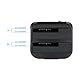 TooQ TQDS-802B - Dockingstation Anschlussbasis mit doppeltem SATA Schacht für 2,5 und 3,5 Zoll Laufwerke, USB 3.0 und USB 2.0-HOST, Offline CLONE Funktion, Farbe Schwarz