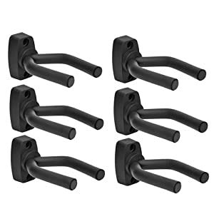 TESSLOVE Gancho de pared, percha, soporte, soporte de gancho de pared para guitarras, violín, bajo, mandolinas, Erhu o bate de béisbol, etc