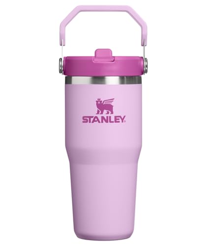 Image of STANLEY IceFlow 2.0 Flip Straw Tumbler with Handle 14 oz | Twist On Lid and Flip Up Straw | Leakproof Water Bottle | Insulated Stainless Steel | BPA-Free | Soft Orchid