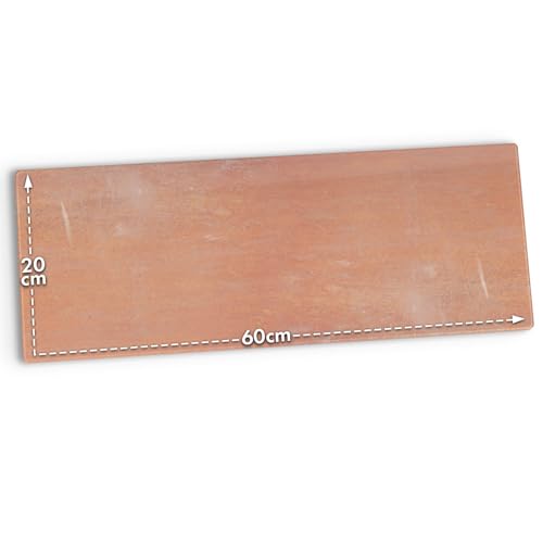 Master of Boards Pizarra magnética de cristal, 20 x 60 cm, incluye 3 imanes y accesorios de montaje, pizarra blanca de cristal de seguridad, pizarra magnética magnética y para escribir, rojo (4 mm de