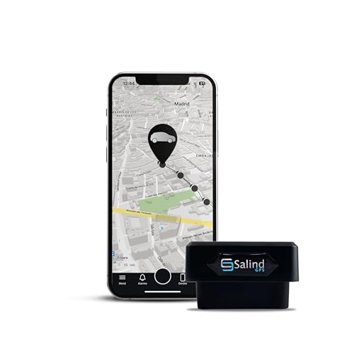 Salind 08 2G - Localizador GPS con Conexión a Interfaz OBD para Coche, Furgonetas y Otros Vehículos - Seguimiento en Tiempo Real, Área de Seguridad, Historial de Rutas y Alarmas Antirrobo