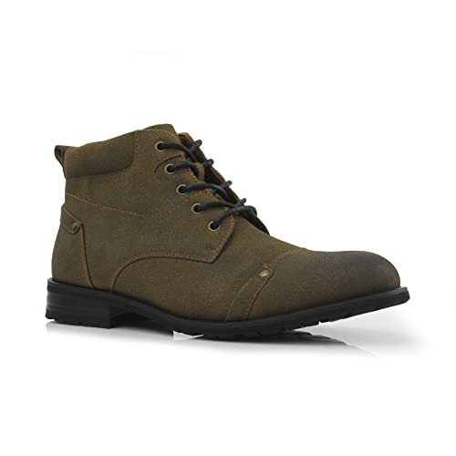 Image of Ferro Aldo Men's Ankle Boots | Lace-Up Cap Toe Chukka Style Dress Boot | Casual Fashion for Work
