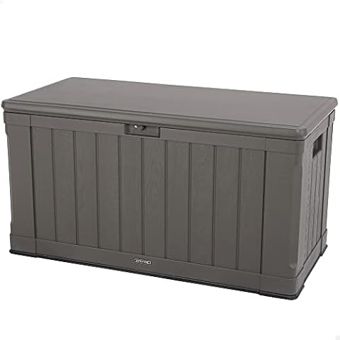 Baúl para jardín ultrarresistente LIFETIME UV100 marrón Cover