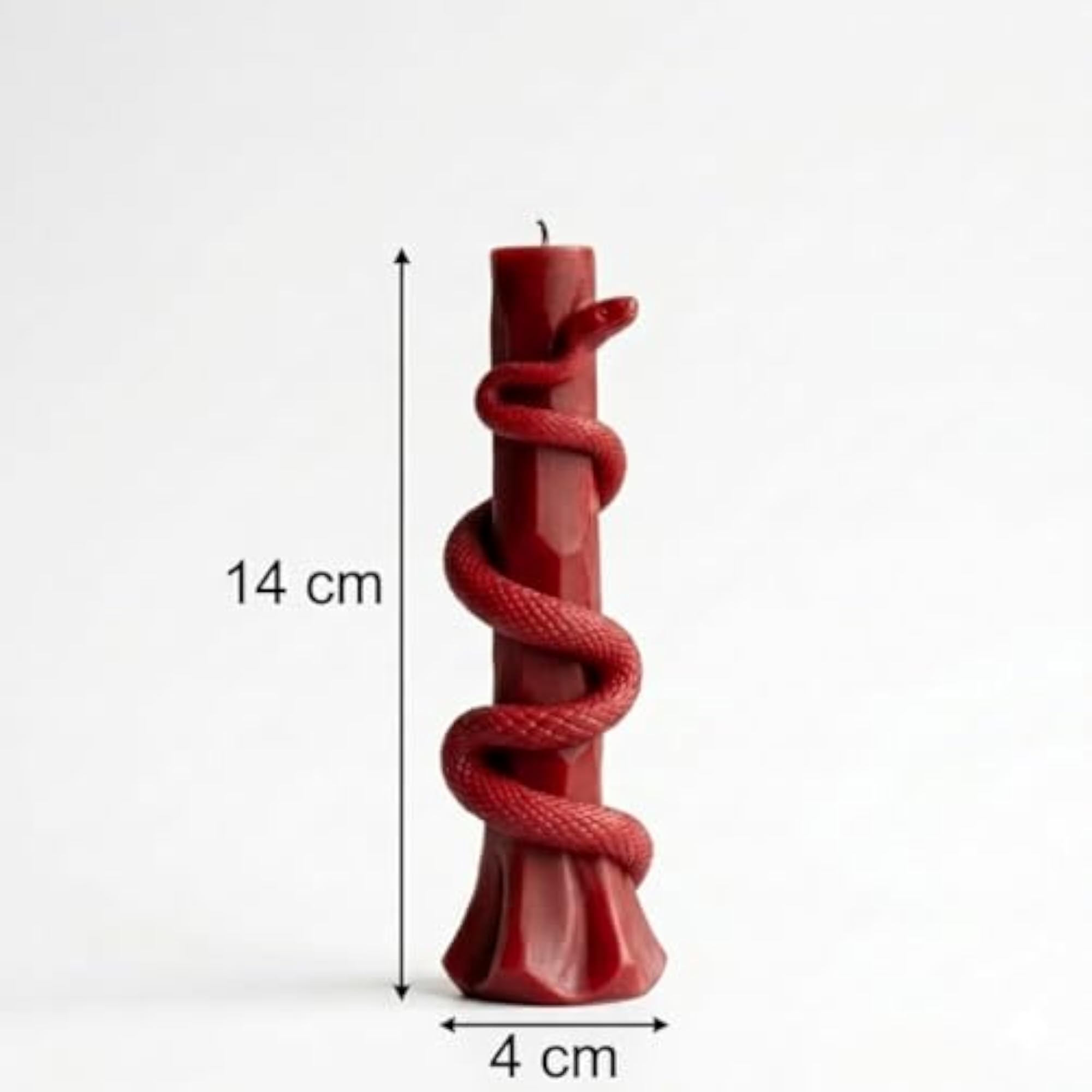 Gothic Aesthetic Serpent Pillar Candle for Home Decor