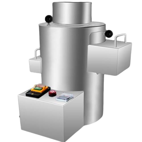ShaiVrissian Máquina Peladora Castañas Profesional,Peladora Automática Acero Inoxidable,Alto Rendimiento Sin Dañar Castañas,Producción 200kg/H,Ideal para Restaurantes 8blades