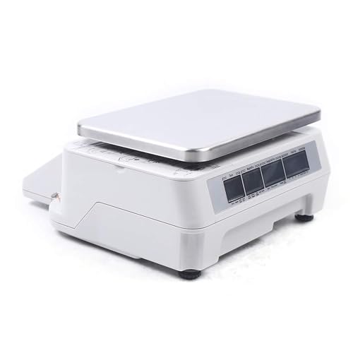 Báscula digital comercial con impresora y múltiples puertos 66lb miniatura 3