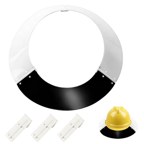 Hard Hat Sun Visors Compatible with MSA V-Gard Shade Full Brim Attachment 697410 Standard Hardhat Sun Shield Tinted Attachment Added Heat & Sun Protection for Outdoor Work