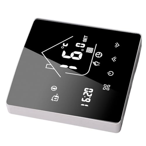 Thermostat programmable commande vocale écran tactile LCD pour réguler chauffage connecté maison - 2