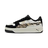 PUMA Women's Carina Street Shoes Sneaker, Vapor Gray-Black-Gold, 9