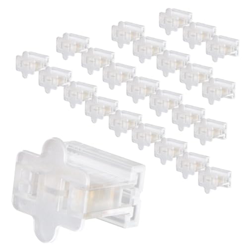 GFQHF 25PCS Electrical Plugs SPT-1 Female Vampire Plugs - Electrical Plug Replacement - Transparency for Christmas Lighting Decoration