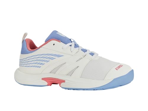 K-Swiss Kid's Speed Trac Tennis Shoe, Bright White/Open Air/Strawberry Ice, 7 M - image 2
