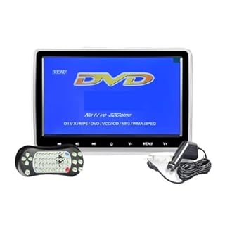 IROEJT Poggiatesta per Auto con Monitor da 10,1" 1024 * 600 USB/SD/IR/FM TFT LCD Dvd Radio TV Headers Monitor con Pulsanti Touch Giochi MP5 Facile configurazione per Viaggi