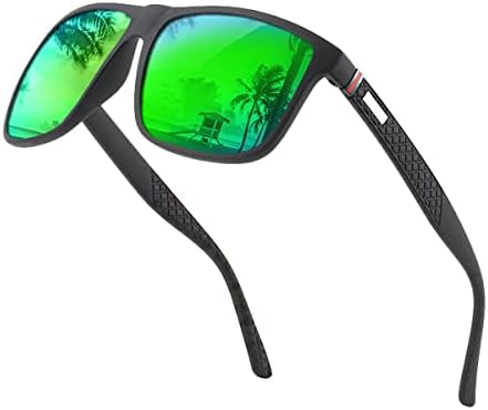 Perfectmiaoxuan Polarized sunglasses for men/women; Vintage/classic/elegant light frame; HD pilot lenses; Golf/driving/fishing/travel Eyewear