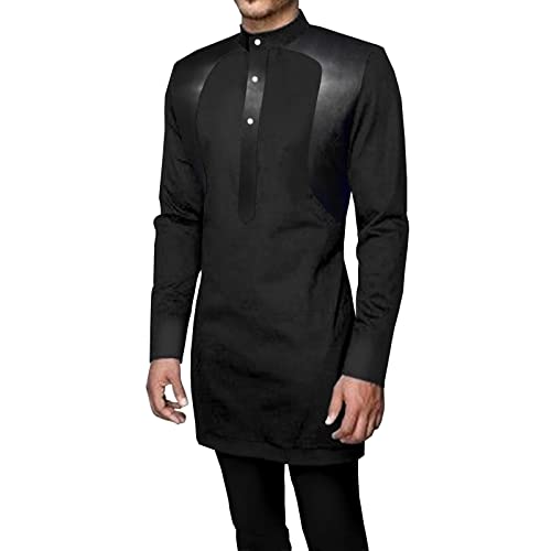 Men`s Casual African Clothing Dashiki Coats and Ankara Pants 2 Piece Set Pu Jacket Outwear Blazer Vintage