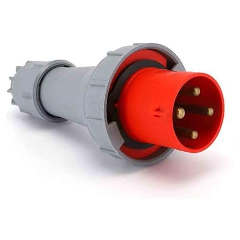 GXMRHWY IEC60309 Waterproof CEE Industrial Connector Plug 4Pin 125A 380-415V 3P+E IP67 Cover