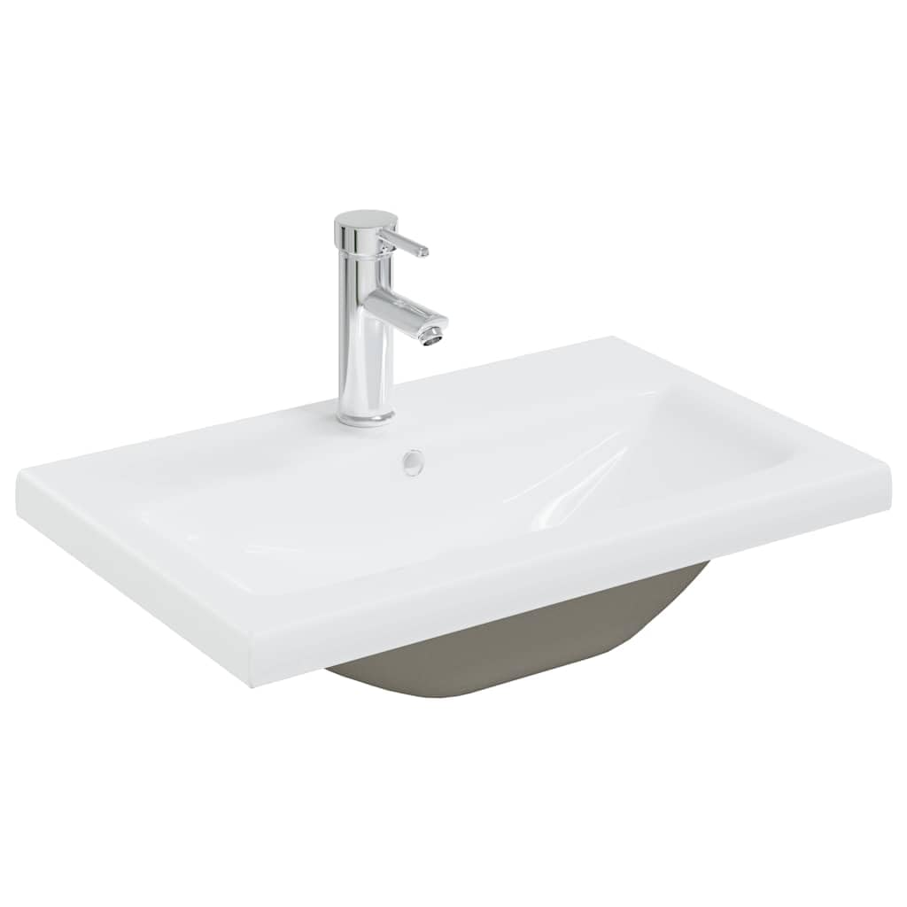 vidaXL Set Mobili da Bagno 5 pz Rovere Sonoma in Legno Multistrato