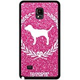 Floral Background Individuality Victoria's Secret Phone Case Cover for Samsung Galaxy Note 4 Pink Luxury Design